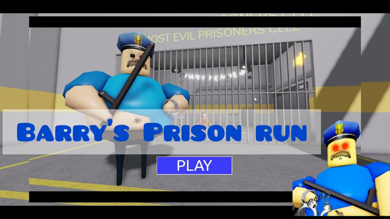 Roblox - Playing Barrys Prison Run - Obby Part 1 - PS5 4K - YouTube