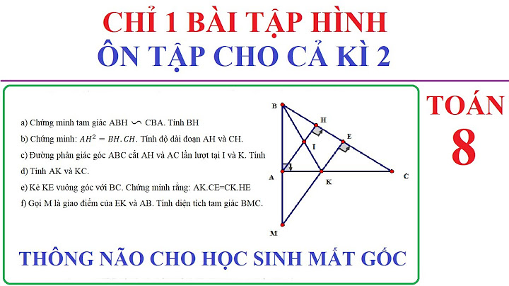 Các dạng toán hình lớp 8 và cách giải