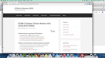 CCNA 1 Chapter 5 Exam Answer v5 & v5 02 2015 100%