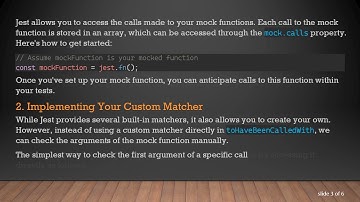 How to Use a Custom Matcher with toHaveBeenCalledWith in Jest