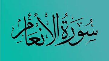 6 - المصحف المرتل | سورة الانعام | القارئ الشيخ احمد النفيس