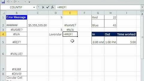 Excel Magic Trick 582: Excel Errors  9 Types - What They Mean - How To Fix Them