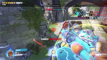 Overwatch-Triple Kill with Junkrat to save the point on Eichenwald