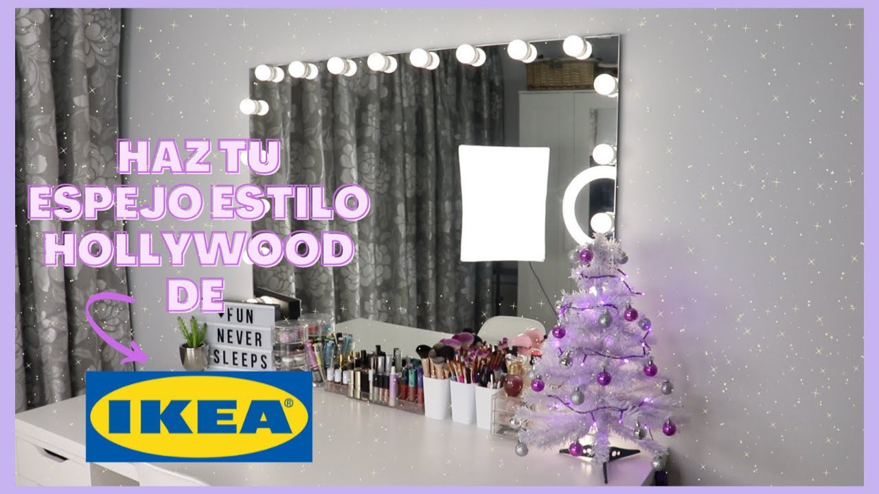 ESPEJO ESTILO HOLLYWOOD PASO A PASO DE IKEA / DIY FÁCIL 🥰 |@iambreen -  YouTube