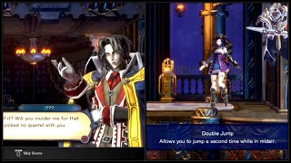 MEETING VAMPIRE THEN VS DOUBLE JUMP BOSS Bloodstained: Ritual of the Night