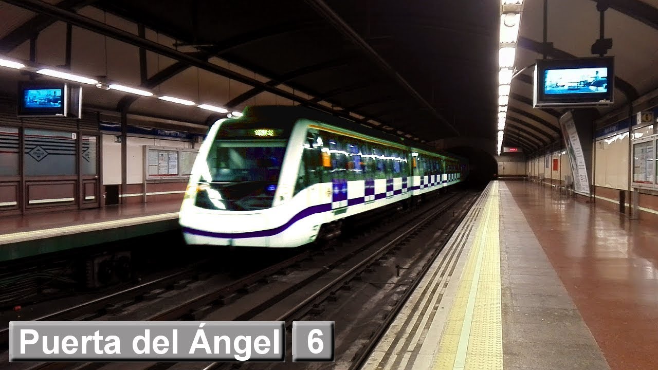 Puerta del Ángel | Line 6 : Madrid metro ( Class 8400 ) - YouTube