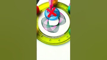 From Zero to WOW 😲 Easy Spirograph Art! 🤩 #spirograph #satisfying #art #shorts #patterns