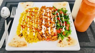 Cart Style Chicken &amp; Rice | NYC Halal Guys Chicken over Rice |نیویارک سٹی کارٹ اسٹائل چکن و رائس