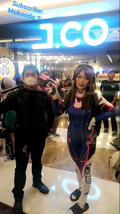 Foto Bareng Cosplayer Overwatch Dva Di Acara Cosu fest 2023 Pluit village