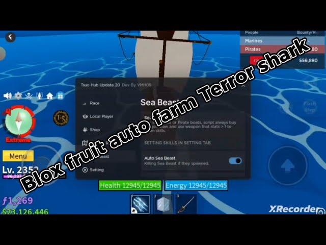 UPDATE 20] Blox Fruits Script / Hack, Auto Farm, Auto Terror Shark, Auto  Beast