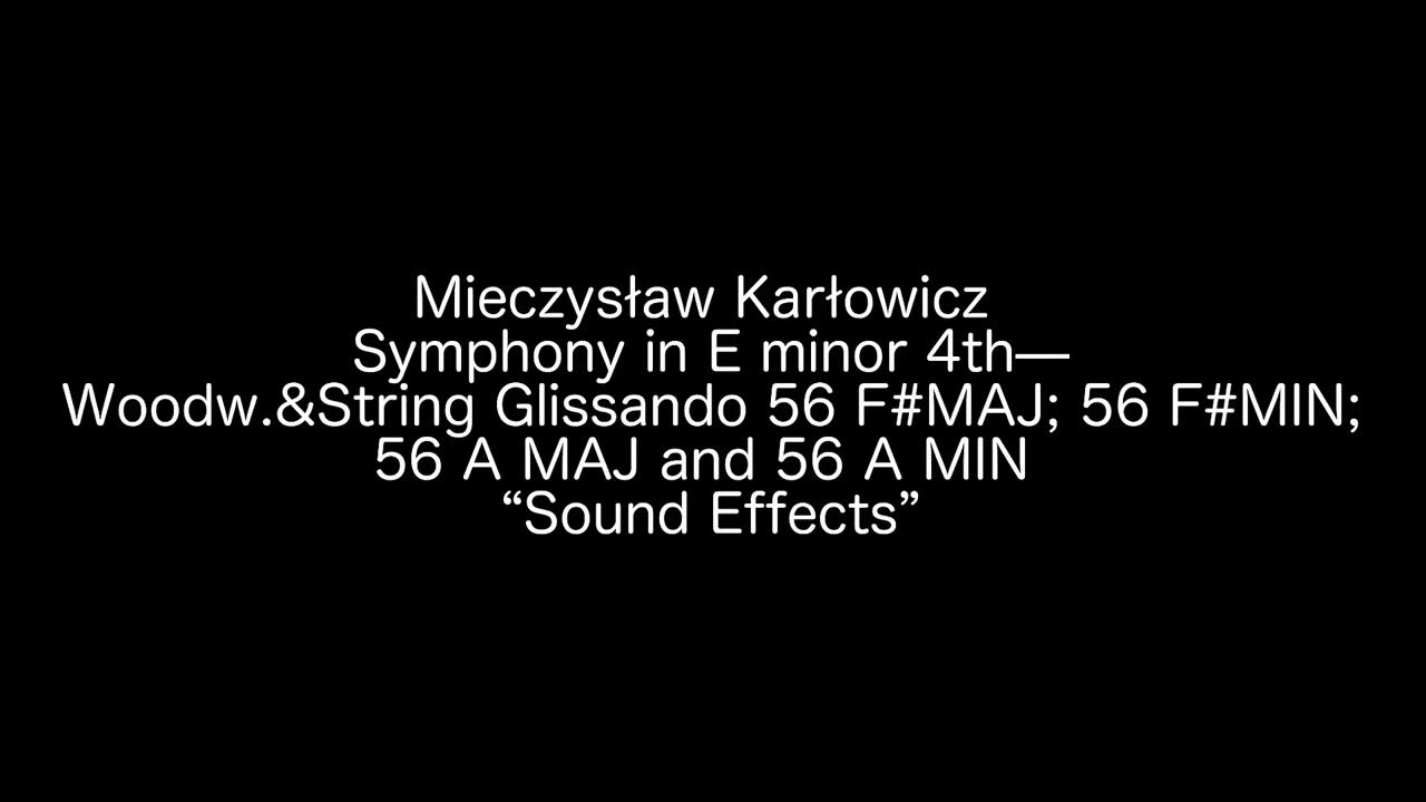 Mieczystaw Kartowicz Symphony in E minor 4th—Only Woodw.&String