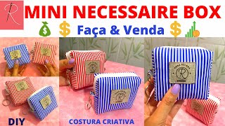 MINI NECESSAIRE BOX - CHAVEIRO PORTA MOEDAS - PORTA ABSORVENTE