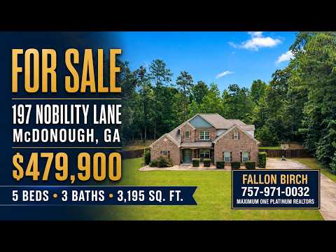 197 Nobility Ln, McDonough, GA home video tour