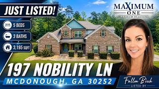 197 Nobility Ln, McDonough, GA 30252 listed by Fallon Birch 197 Nobility Ln, McDonough, GA 30252 listed by Fallon Birch