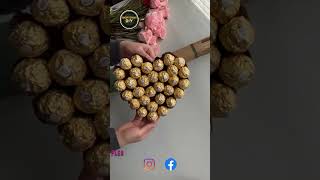 Amazing Ferrero Rocher Heart Bouquet - Perfect Gift Idea for Your Loved Ones @shopteriasdiy