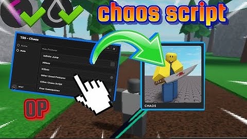 script chaos | no rekonise go to pin comment to try the script enjoy