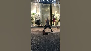 Glass Ball Street Performer