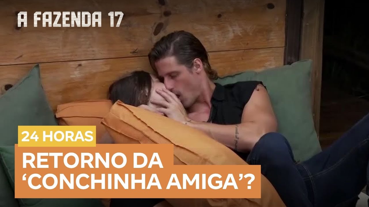 Após idas e vindas, Duda e Matheus se beijam em A Fazenda 17