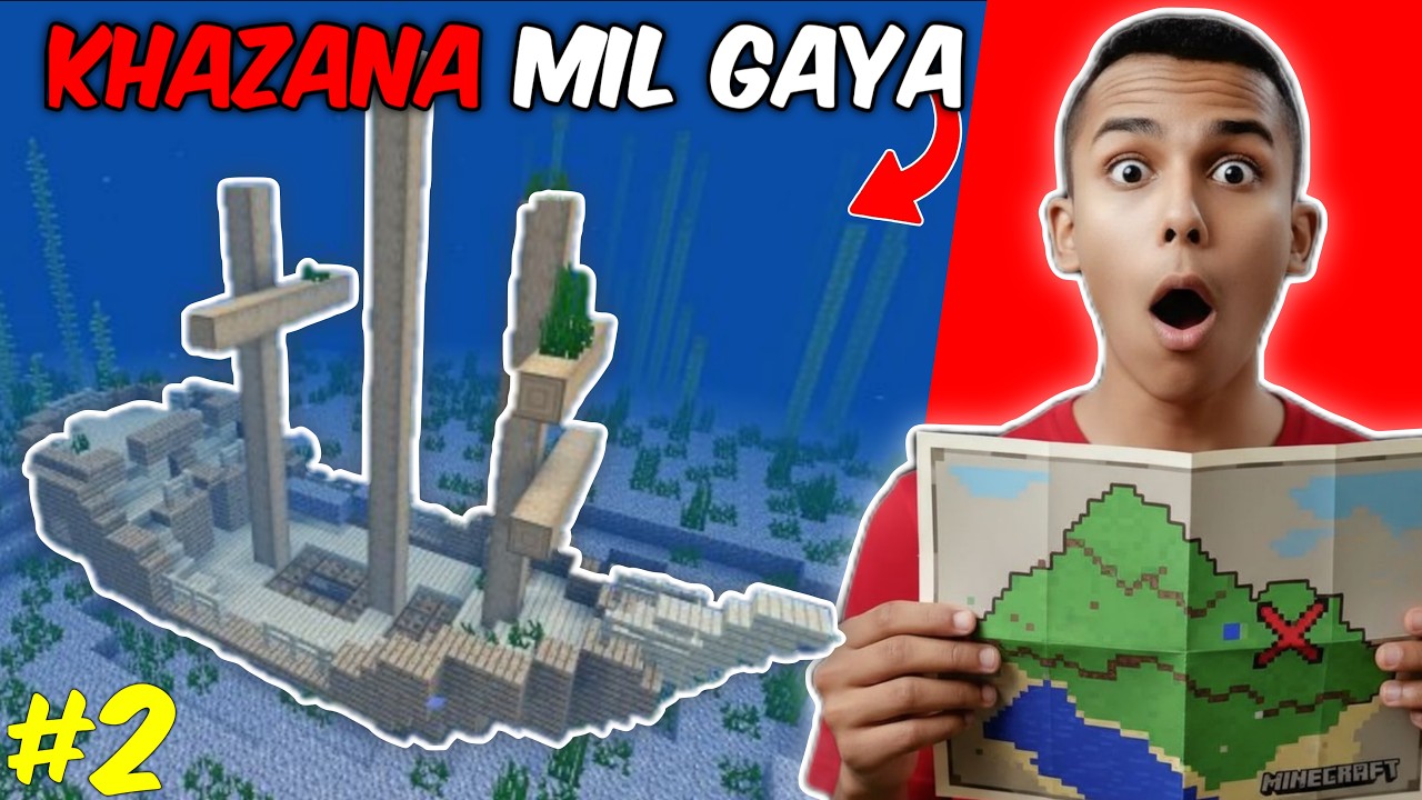 I Found a SECRET Treasure Map! 🏴‍☠️ (Minecraft Survival #2) - YouTube