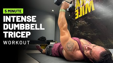 Intense 5 Minute Dumbbell Tricep Workout #3