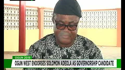 Ogun West endorses Senator Adeola Solomon as Governorship candidate
