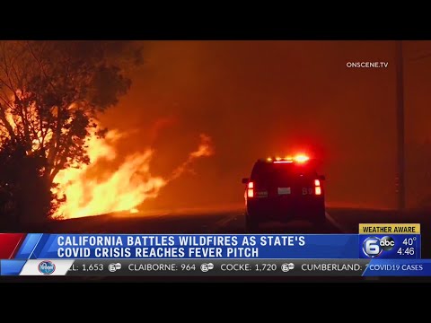 Wind fans wildfire