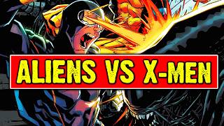 Alien vs X-MEN Comic Book Story - Xenomorph Meets The Brood