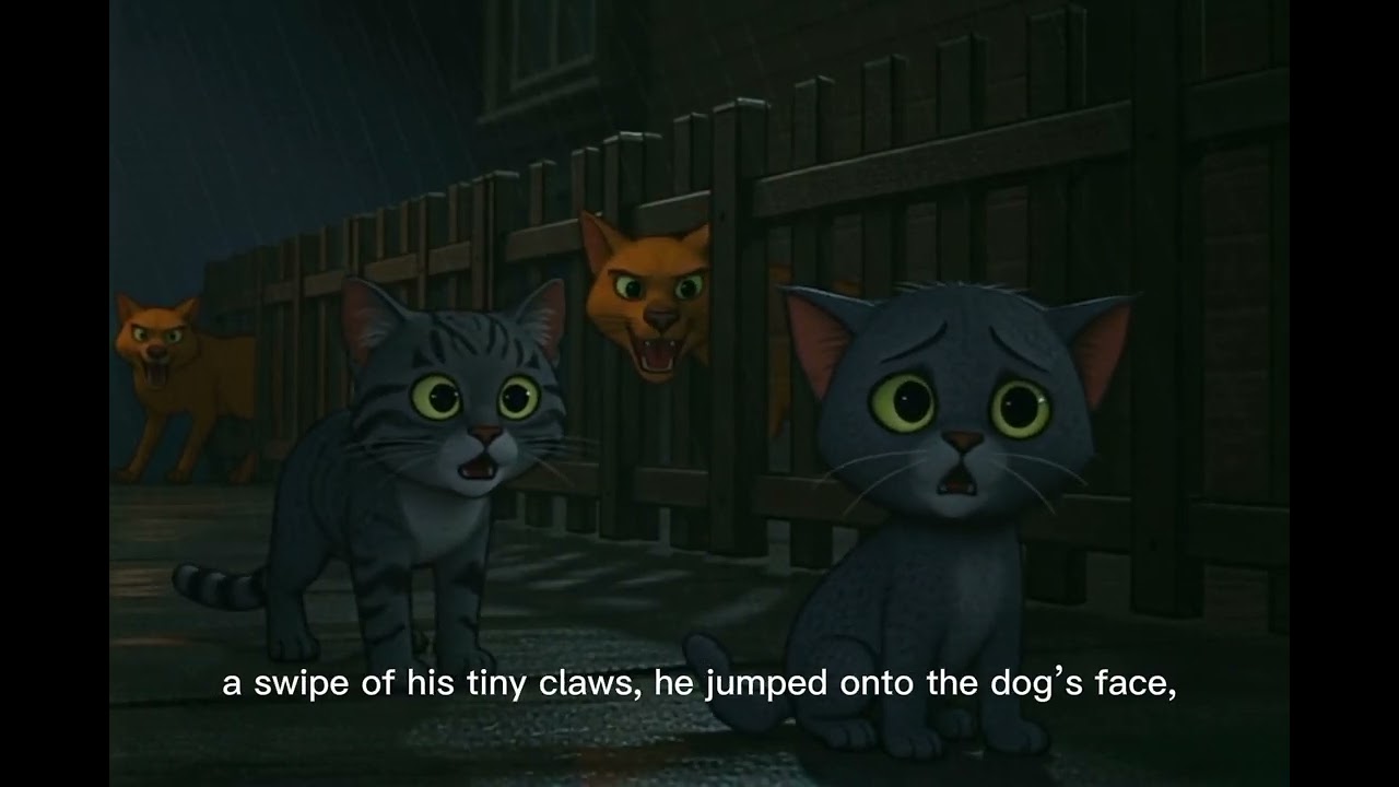 🌙 Title: “Whiskers the Brave”