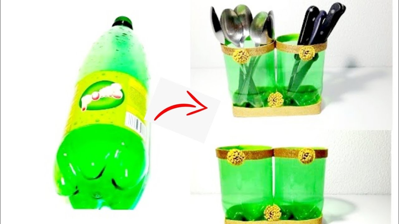  فكرة 🌼 إعادة تدوير قارورة بلاستيك فكرة جميلة🍀وغير مكلفة #diy #ideas 