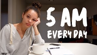 i woke up at 5am for 30 days