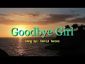 GOODBYE GIRL Music Video W Lyrics Song By David Gates