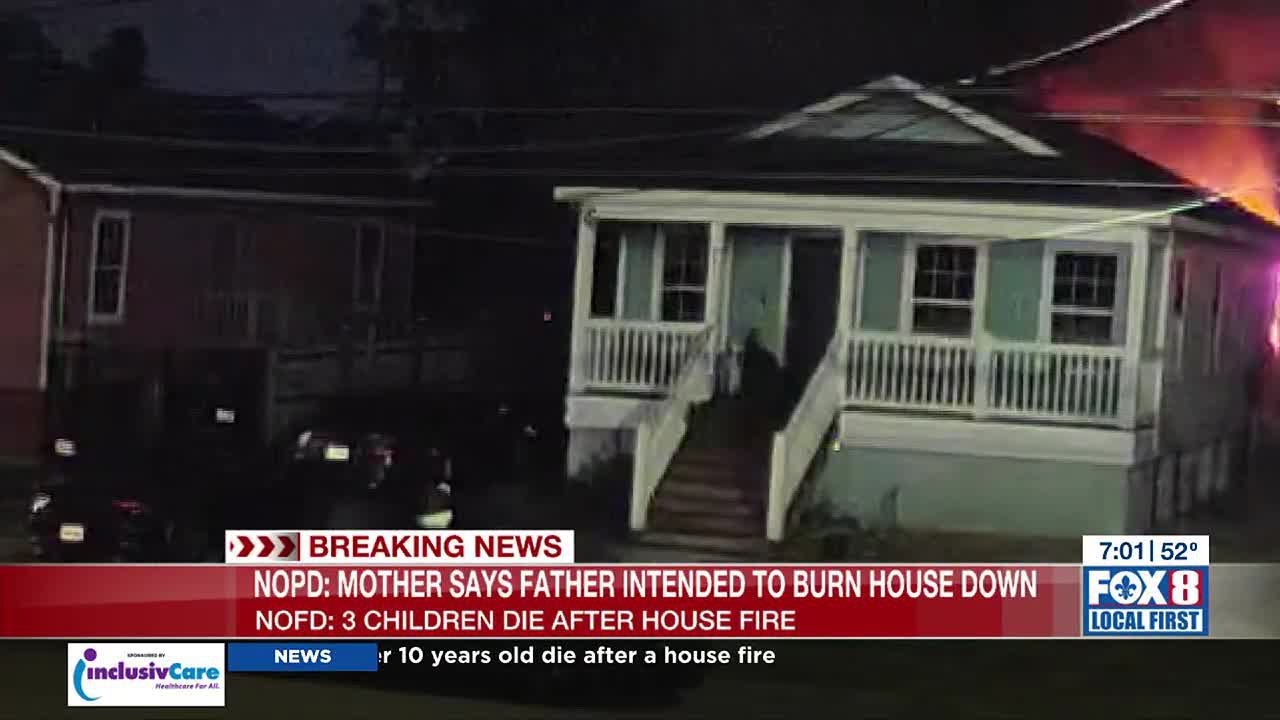 3 children die in house fire; NOPD investigating homicide - YouTube