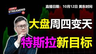 大盘周四或将变盘？特斯拉全新目标价多少？【10月12日收盘】｜#英伟达｜#特斯拉｜#美股｜#MU｜JohnLu谈股 #股票分析 #spcx #AMD