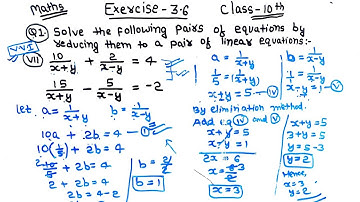 Exercise 3.6  Q.no 1(vii) chapter 3 |Class 10 | maths | NCERT solutions by chapra study point #ncert