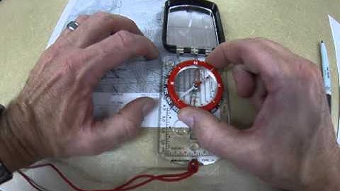 Orient map with compass