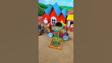 mini tractor wala video | diy tractor construction machine science project | #shorts #youtubeshorts