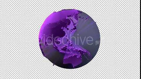 Rotating Transparent Earth | Motion Graphics - Envato elements