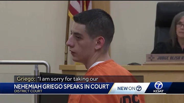 Griego speaks in court for the first time