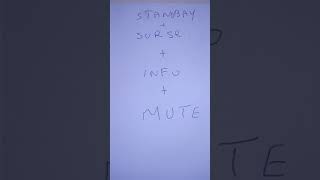 Code Menu Caché Tv Samsung