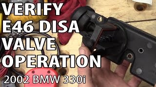 BMW 330i 325i E46 DISA Valve Operation Test