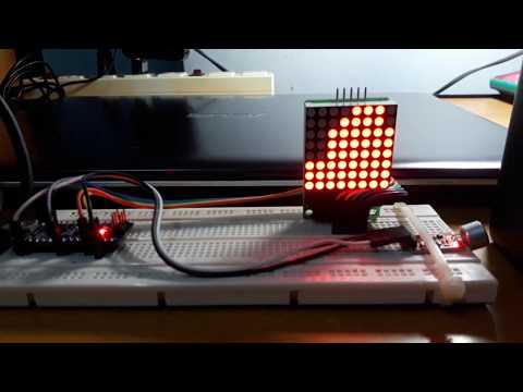 Led Matrix 8x8 Audio Spectrum Visualizer