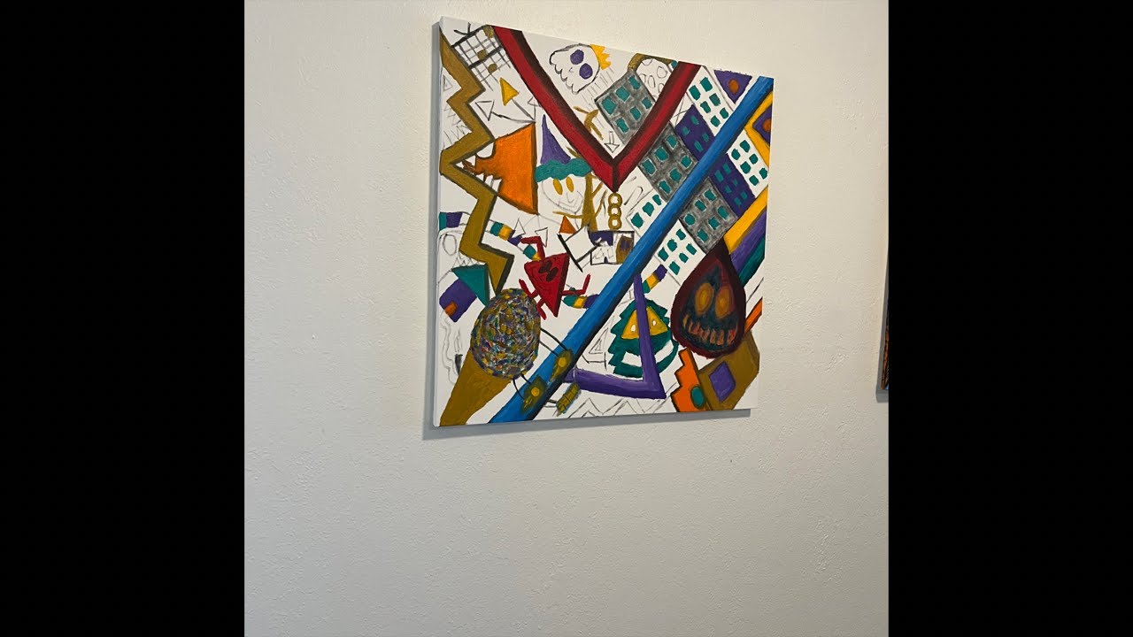 Painting a Crazy Oil Painting - Doodle Art Process!