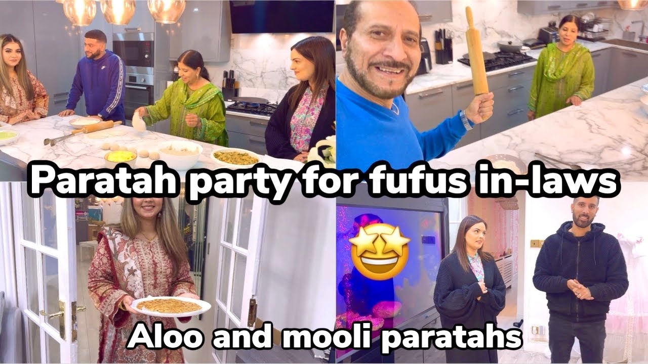 PARATAH PARTY FOR FUFUS IN-LAWS 🤩|| MAMAS SPECIAL ALOO AND MOOLI PARATAHS😍|| 