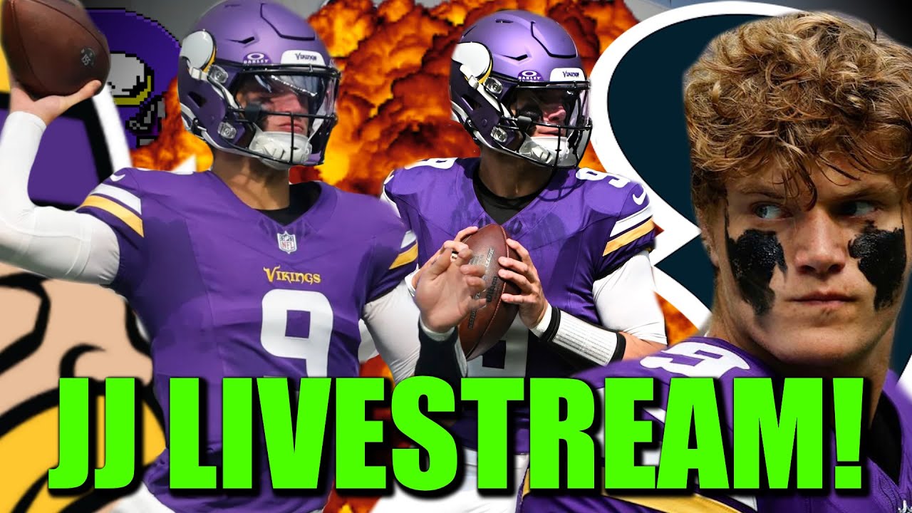 VIKINGS-TEXANS PRESEASON: JJ McCARTHY LIVESTREAM!