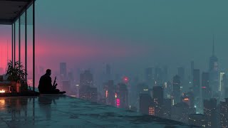 High-Tech Rooftop Deep House Sax ~ Night Drive Lofi Lounge Music Vibes & Urban Chill