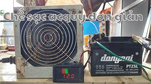 Chế sạc acquy bằng sạc xe máy siêu bền và ổn định #2