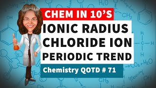 Ionic Radius Chloride Ion
