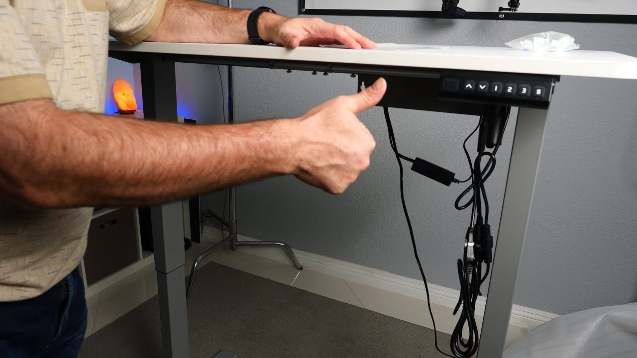 TechOrbits Electric Standing Desk Frame with 47 x 24 Tabletop YouTube