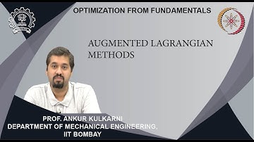 Lecture 21B: Augmented Lagrangian methods