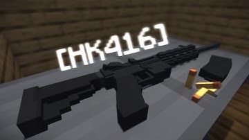 Hk416 (16.5in barrel) |mine-imator|